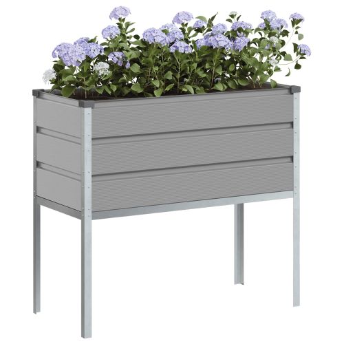 Кашпа Светлосиво 100 x 45 x 90 см Галванизирана стомана