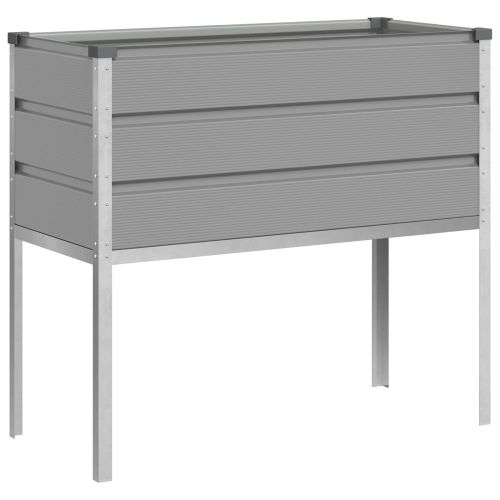 Кашпа Светлосиво 100 x 45 x 90 см Галванизирана стомана
