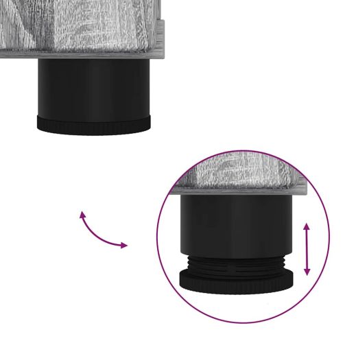 Комплект мебели за баня 2 бр. Сив Сонома 61 x 35 x 64 см