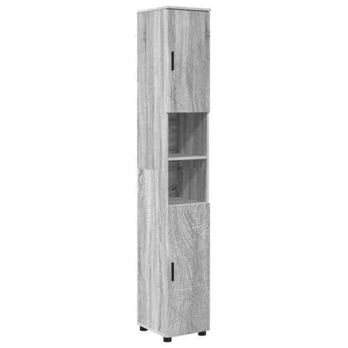 Комплект мебели за баня 5 бр. Сив Сонома 61 x 35 x 64 см