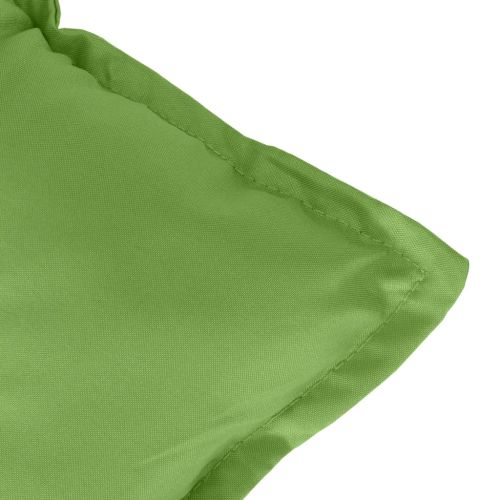 Highback Chair Cushions 2 pcs Melange Green 120x50x7 cm Fabric - Untranslated