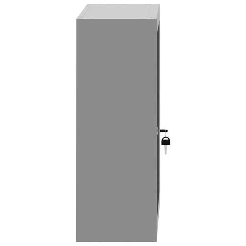 Шкаф за инструменти с рафт Черен и Сив 50 x 20 x 55 см