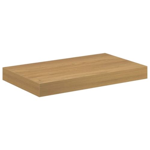 Стенен рафт Монтиране на стена 2 бр. Кафяво 40 x 23,5 x 3,8 см