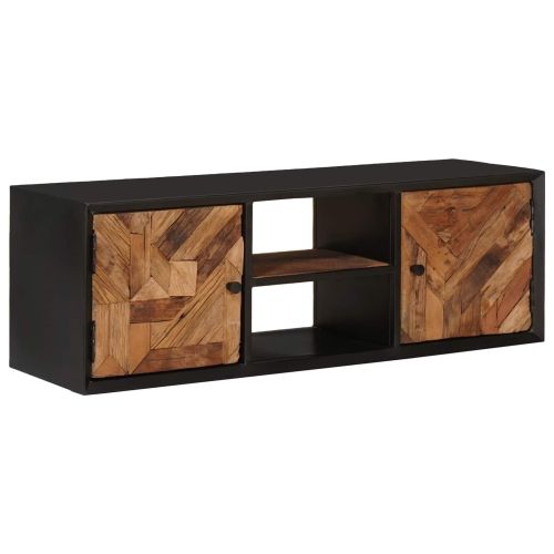 ТВ шкаф с рафт със съхранение с врата 105 x 30 x 35 см