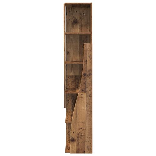 Ъглов шкаф 27,5x27x140см Инженерна дървесина Старо дърво