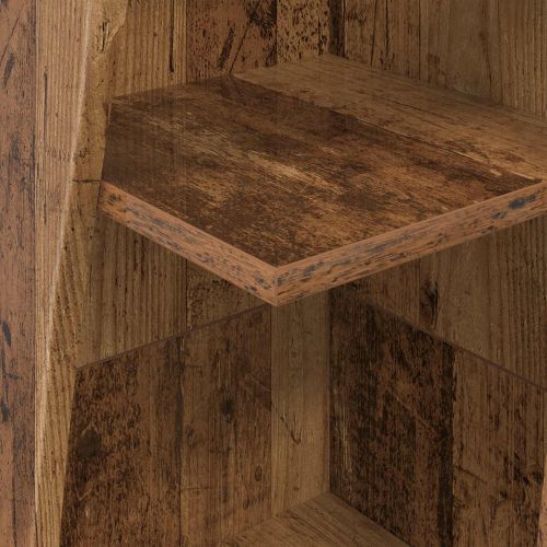 Ъглов шкаф 27,5x27x140см Инженерна дървесина Старо дърво