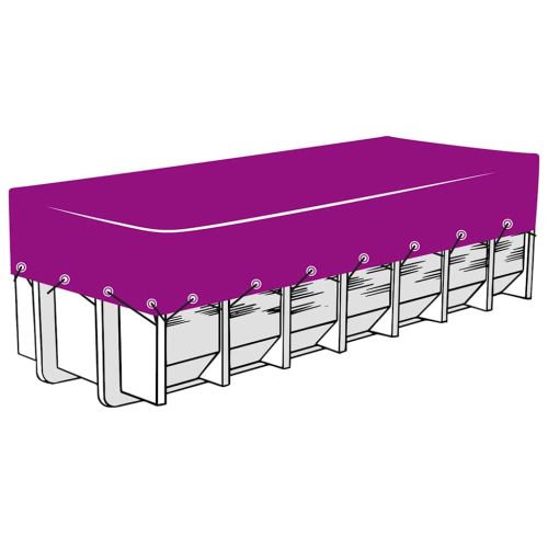 Мрежа за ремарке, HDPE, 3x7 м, черна