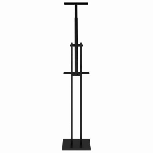 Стендове за търговски прояви 2 бр. Черен 26,5 x 26,5 x 150 см