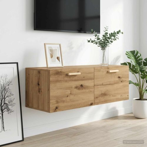 Стенен шкаф 100 x 36,5 x 35 cm Инженерна дървесина Дъб артизан