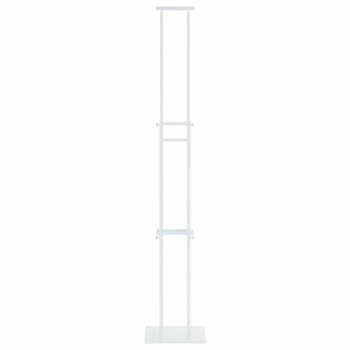 Стендове за търговски прояви 2 бр. Бяло 30 x 23,5 x 210 см