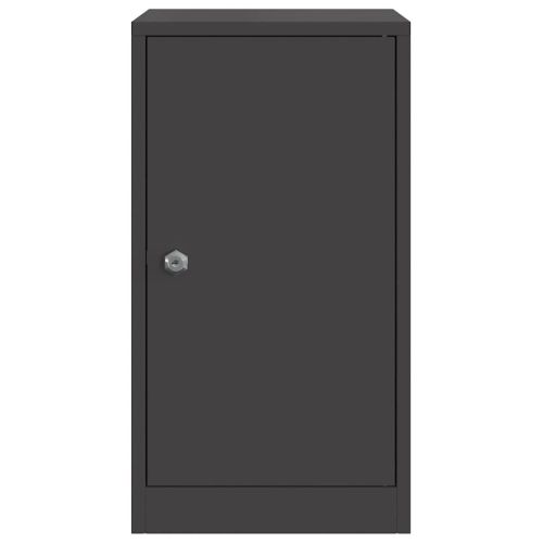 Пощенска кутия със съхранение Черно 30 x 20 x 55 см Стомана