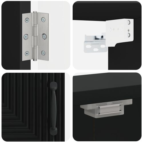 Кабинет за дартборд HAARLEM Черно 52,5 x 10,5 x 53,5 см
