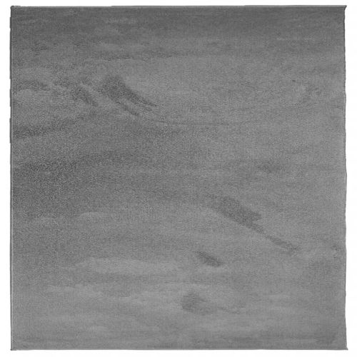 Килим OVIEDO с къс косъм, антрацит, 200x200 см