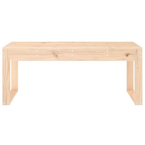 Градинска пейка, 110x38x45 см, борово дърво масив