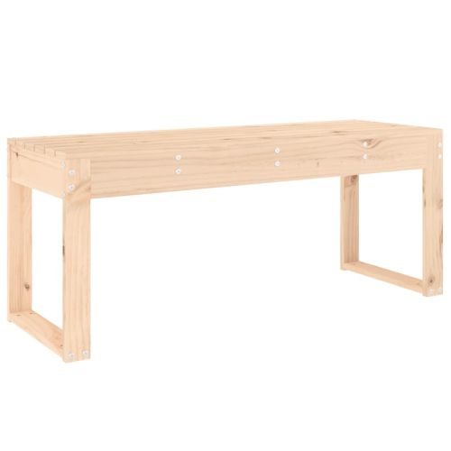 Градинска пейка, 110x38x45 см, борово дърво масив