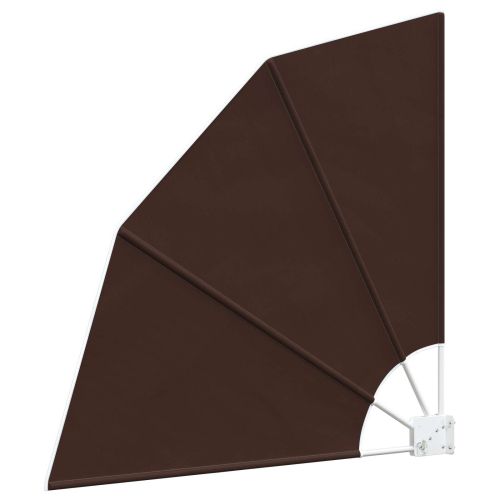 Прозорец за балкон 210 x 210 cm Полиестер Кафяво