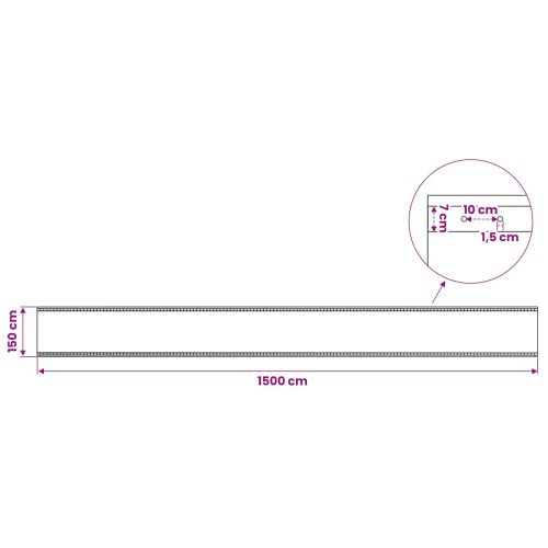 Платно с детайли 2 бр. Зелено 1,5 x 15 м 260 гсм ПЕ