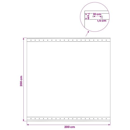 Платно с детайли 2 бр. Зелено 2 x 2 м 260 гсм ПЕ