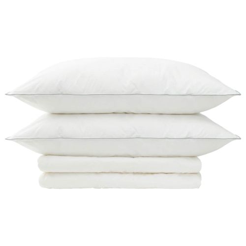Завивка и възглавница 3 бр. 200x240 см Лято 140 GSM Вълна Бяло