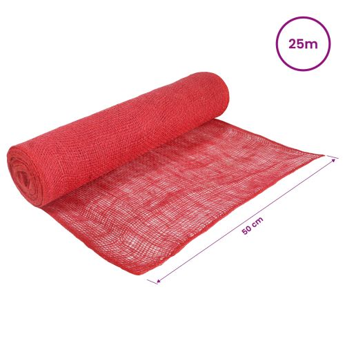 Ролка от Джут 50 x 2500 см Червено