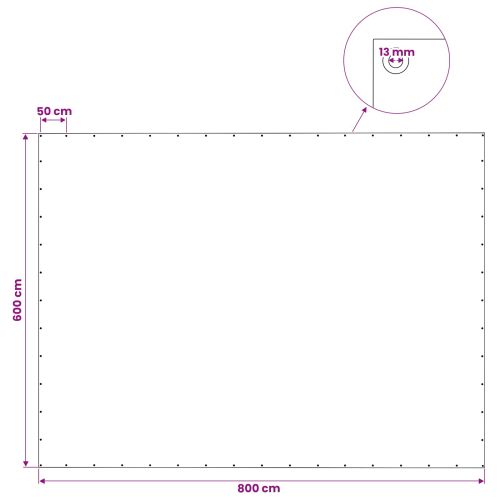 Платно с детайли Зелено 6 x 8 м 140 гсм ПЕ