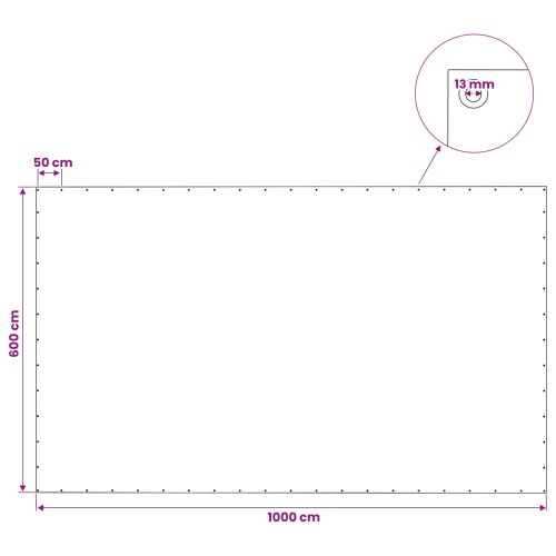 Платно с детайли Зелено 6 x 10 м 140 гсм ПЕ