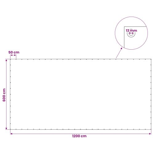 Платно с детайли Зелено 6 x 12 м 140 гсм ПЕ