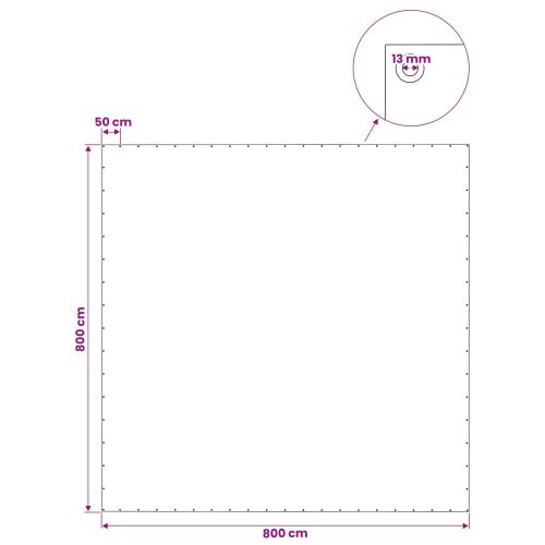 Платно с детайли Зелено 8 x 8 м 140 гсм ПЕ