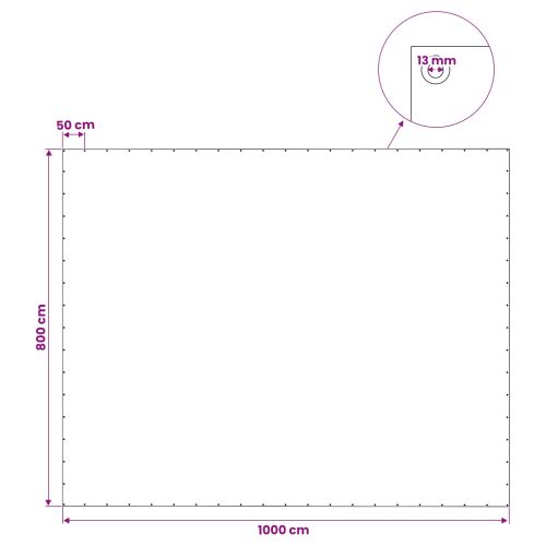 Платно с детайли Зелено 8 x 10 м 140 гсм ПЕ