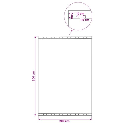 Платно с детайли Зелено 3 x 2 м 260 гсм ПЕ