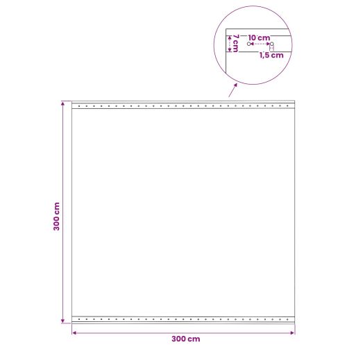 Платно с детайли Зелено 3 x 3 м 260 гсм ПЕ