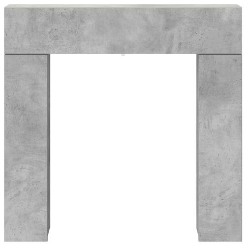 Рамка за камина Бетонно сиво 102 x 18 x 100,5 см