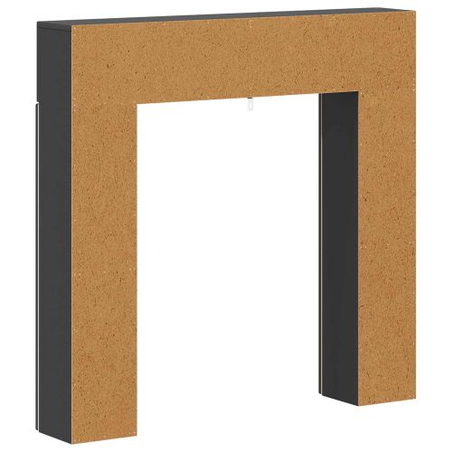 Рамка за камина Черно 102 x 18 x 100,5 см Инженерна дървесина
