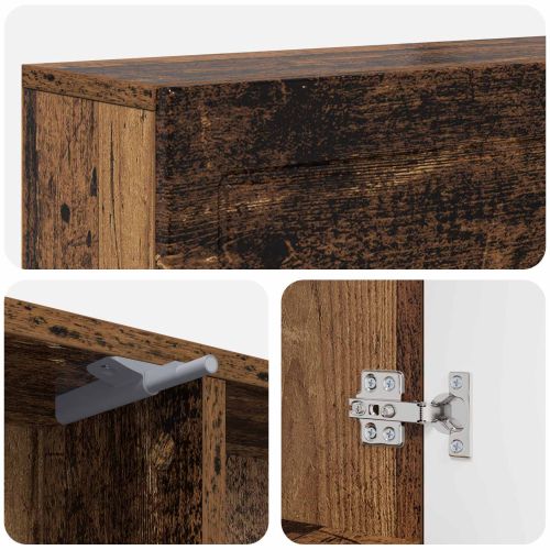 Рамка за камина Старо дърво 102 x 18 x 100,5 см