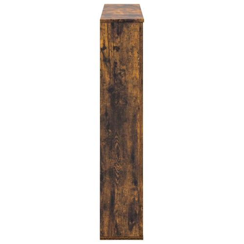 Рамка за камина Опушен дъб 100 x 20 x 100 cm