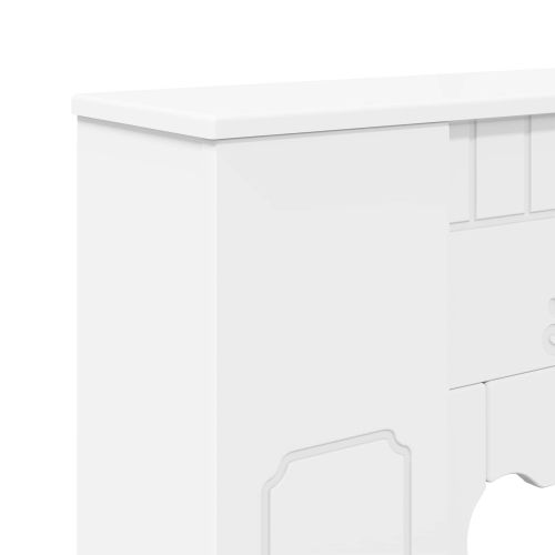 Рамка за камина Бяло 93 x 20 x 89 см Инженерна дървесина