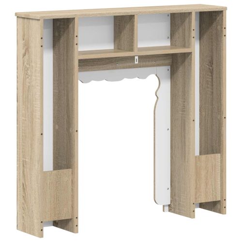 Рамка за камина Дъб сонома 93 x 20 x 89 см Инженерна дървесина