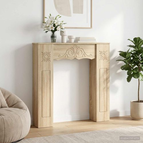 Рамка за камина Дъб сонома 102 x 20 x 102 см