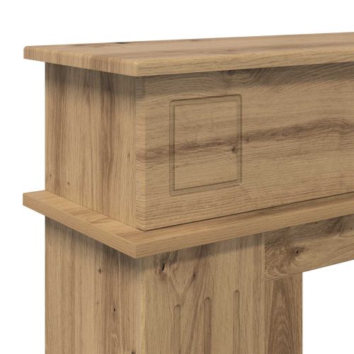 Рамка за камина Дъб артизан 102 x 26 x 100 см