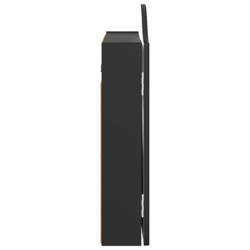Кабинет за дартборд Черно 56 x 12 x 63 см Инженерна дървесина