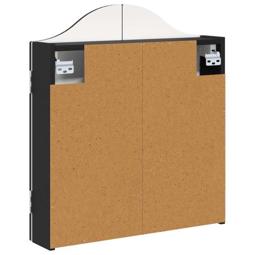 Кабинет за дартборд Черно 56 x 12 x 63 см Инженерна дървесина