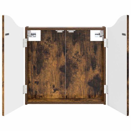 Кабинет за дартборд Опушен дъб 56 x 12 x 63 см