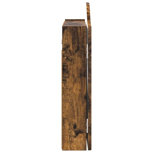 Кабинет за дартборд Опушен дъб 56 x 12 x 63 см