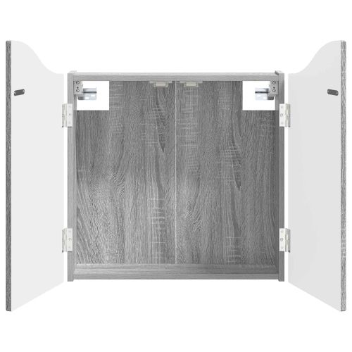 Кабинет за дартборд Сив Сонома 56 x 12 x 63 см