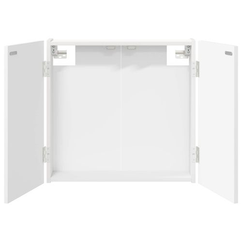 Кабинет за дартборд Бяло 56 x 12 x 53,5 см Инженерна дървесина