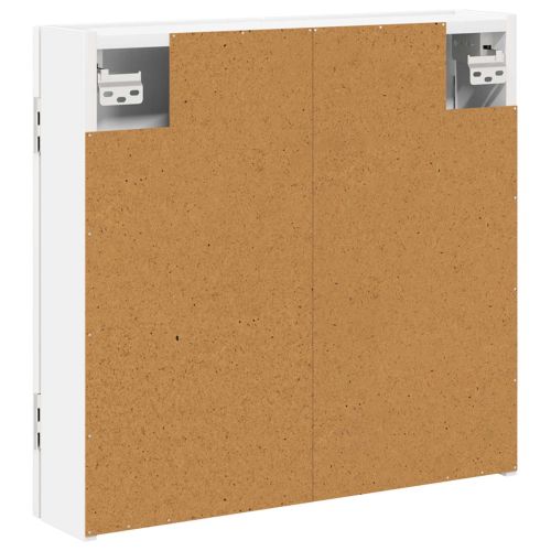 Кабинет за дартборд Бяло 56 x 12 x 53,5 см Инженерна дървесина