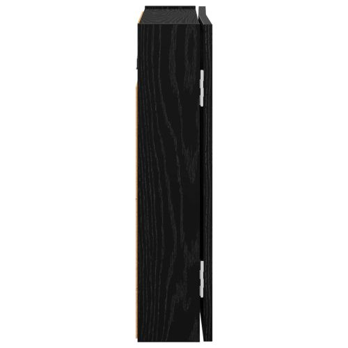 Кабинет за дартборд Черен дъб 56 x 12 x 53,5 см