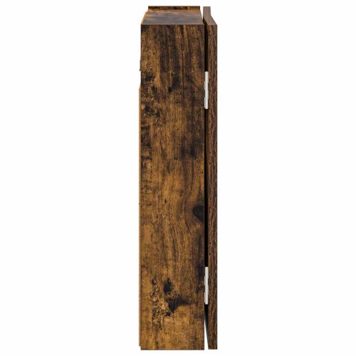 Кабинет за дартборд Опушен дъб 56 x 12 x 53,5 см