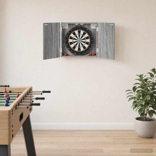 Кабинет за дартборд Сив Сонома 56 x 12 x 53,5 см