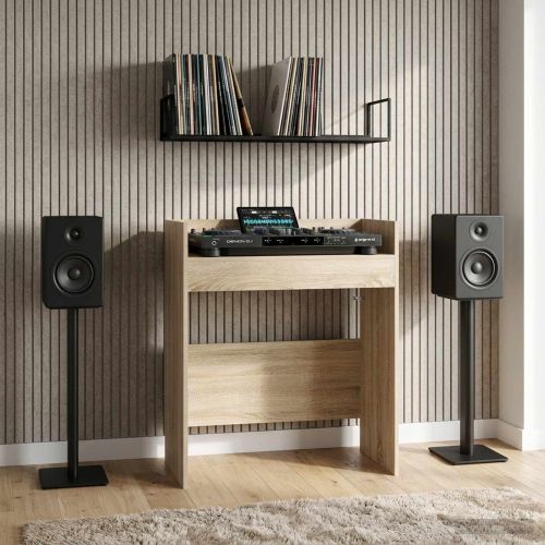 DJ маса Дъб сонома 102 x 45 x 102 см Инженерна дървесина